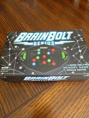 BrainBolt Genius Memory Game - Black/Green